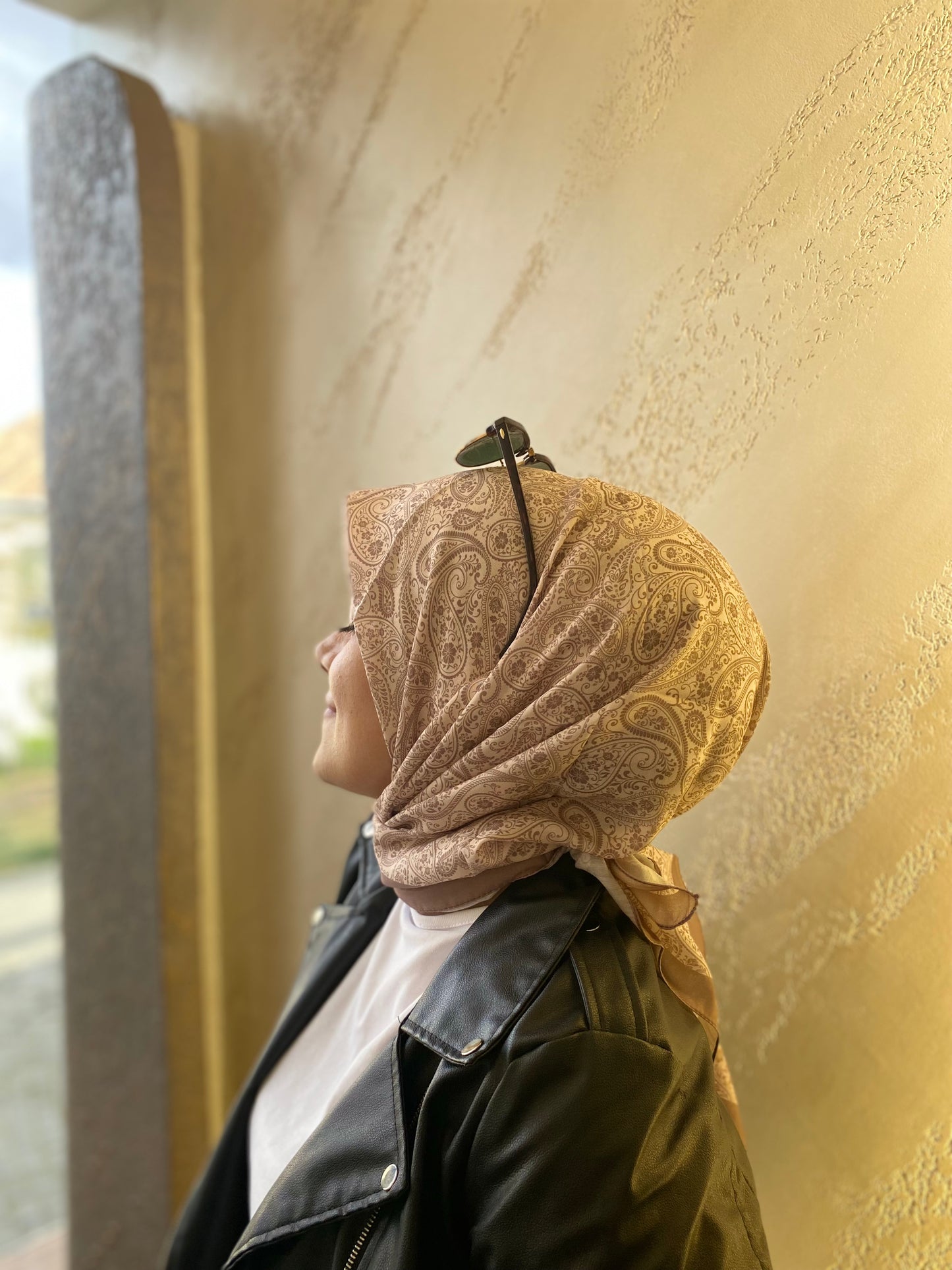 Mavi İpek eşarp 2221