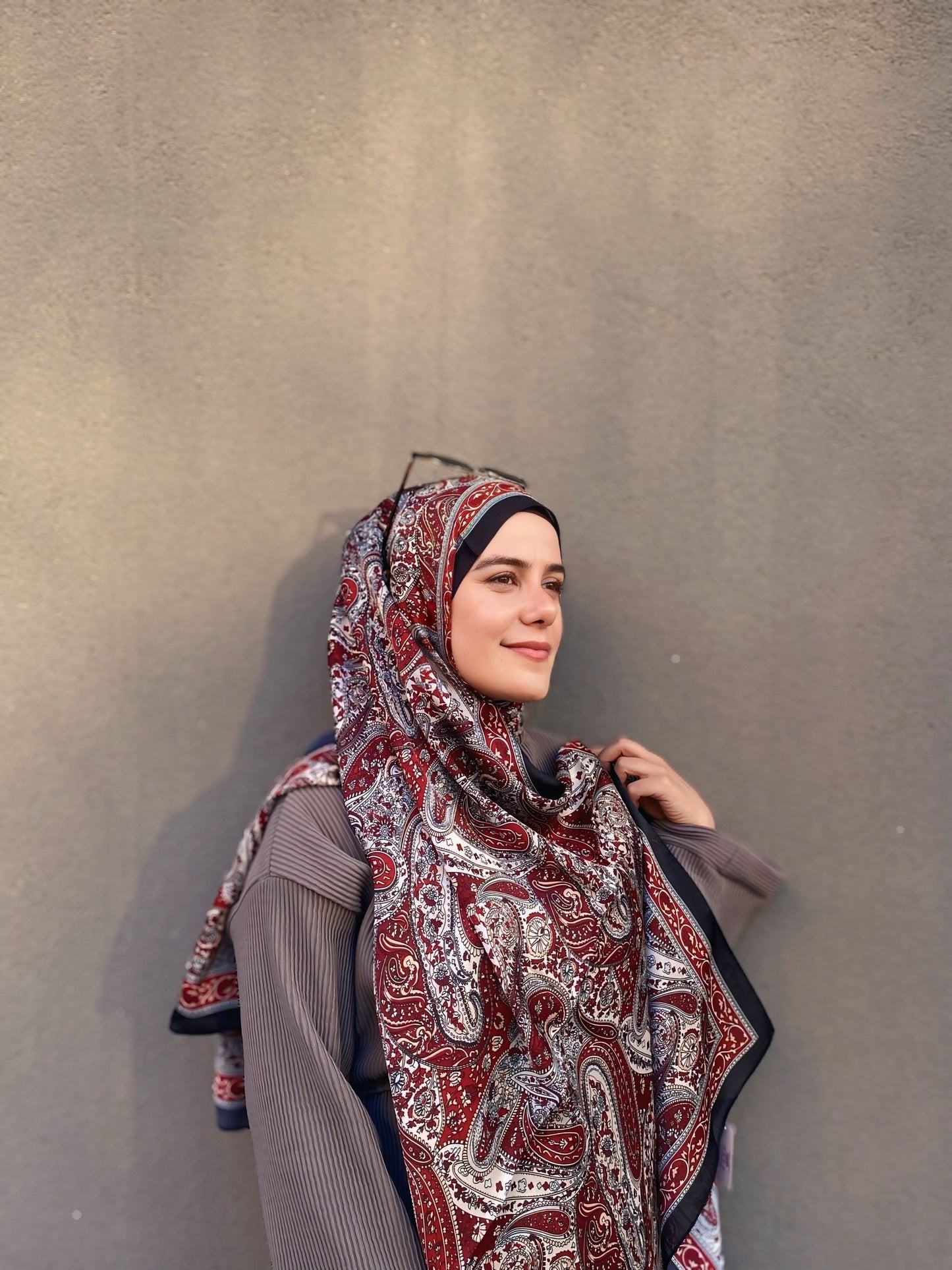 Ebruli Etnik Desen Şal 4380