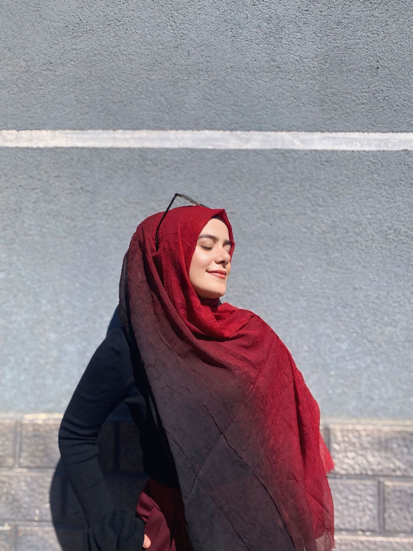 Renk geçişli konfor şal 4011