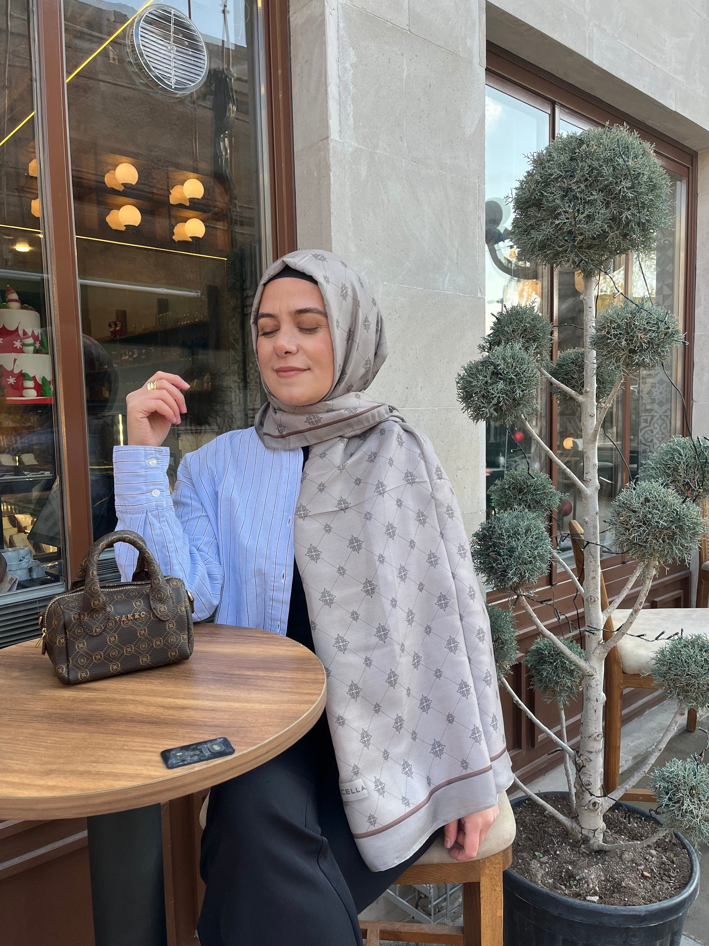 Locella koza pamuk şal